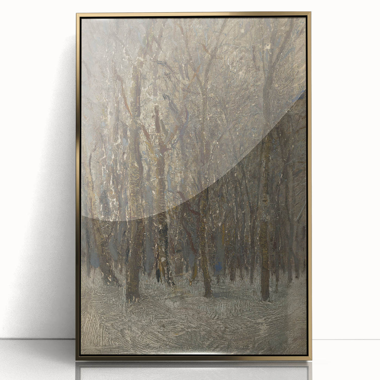 Romanticism Art - Winter Forest by László Mednyánszky Print
