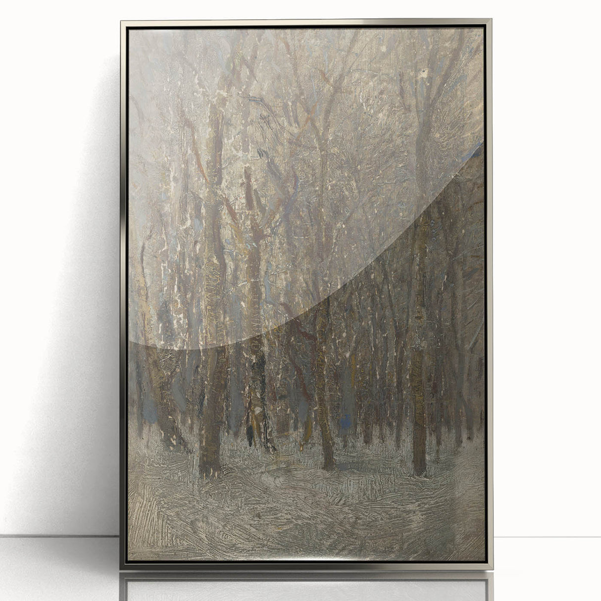 Romanticism Art - Winter Forest by László Mednyánszky Print
