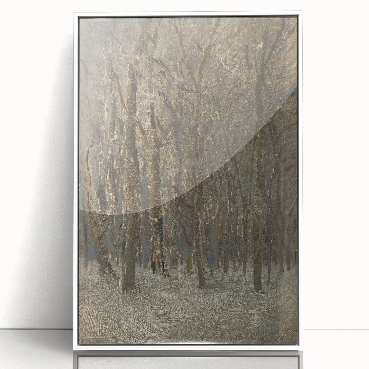 Romanticism Art - Winter Forest by László Mednyánszky Print