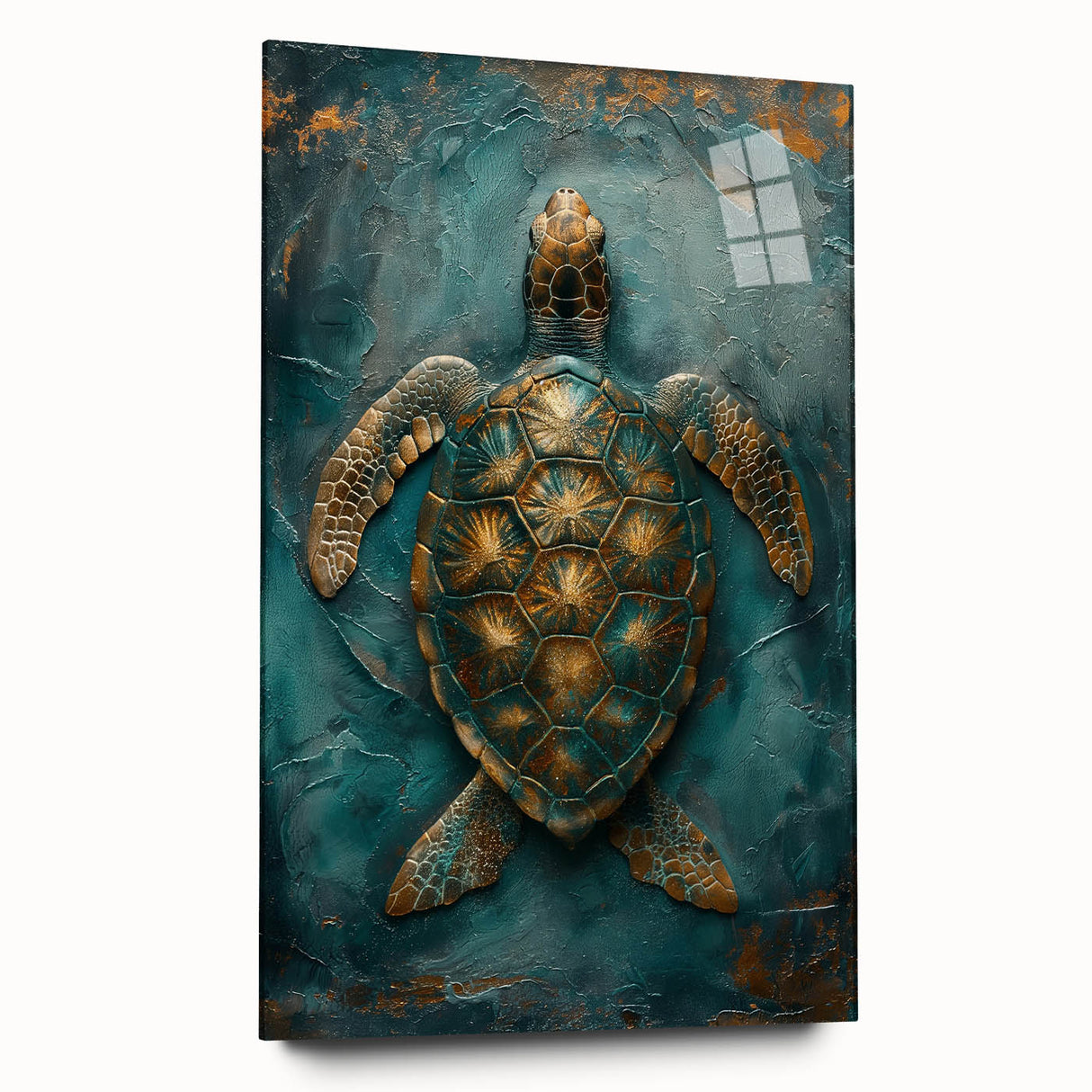 Abstract figurative wall art displayed in a sleek acrylic frame, showcasing vibrant colors and dynamic shapes, perfect for modern home decor.