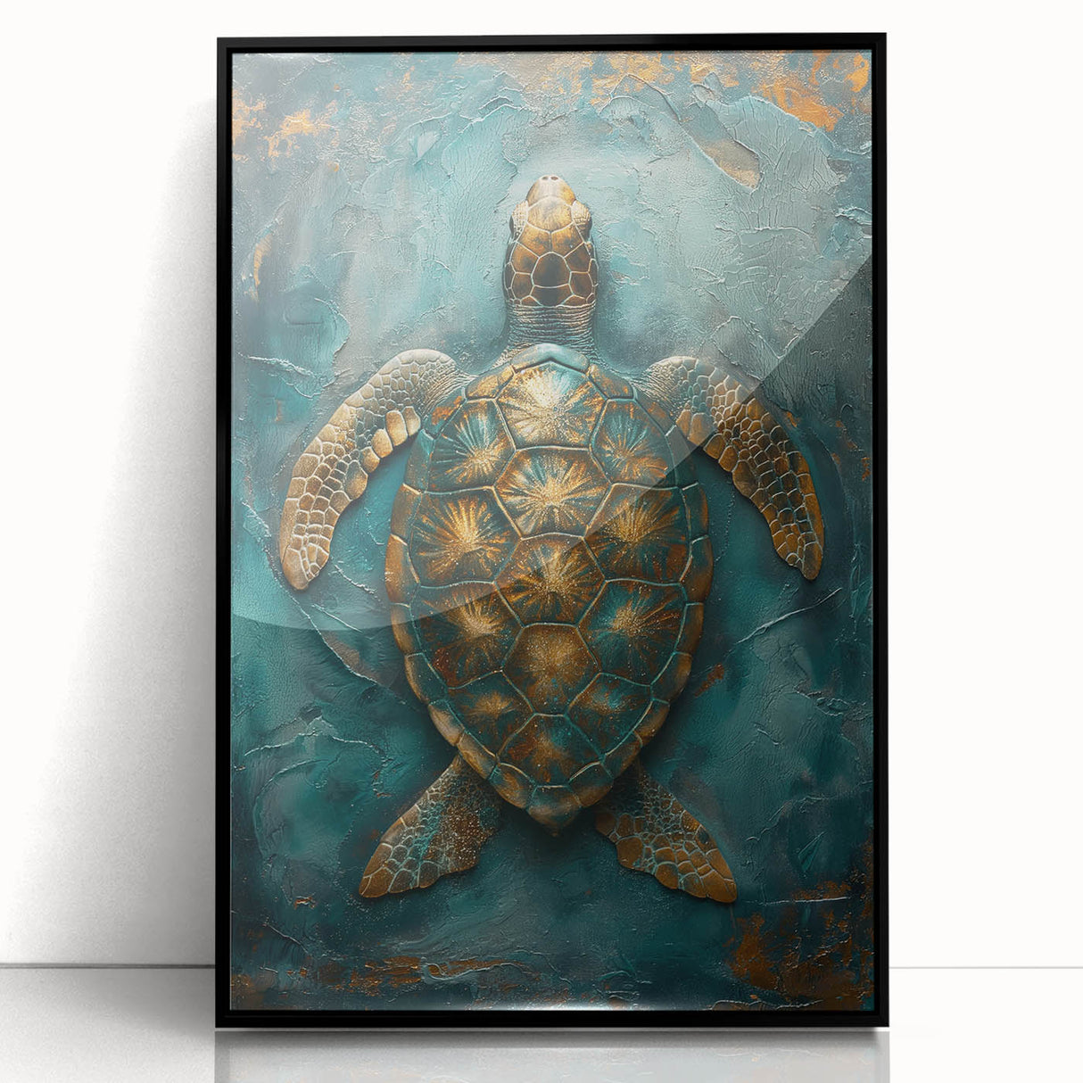 Abstract figurative wall art featuring a black acrylic frame, showcasing vibrant colors and dynamic shapes, perfect for modern home décor and artistic expression.