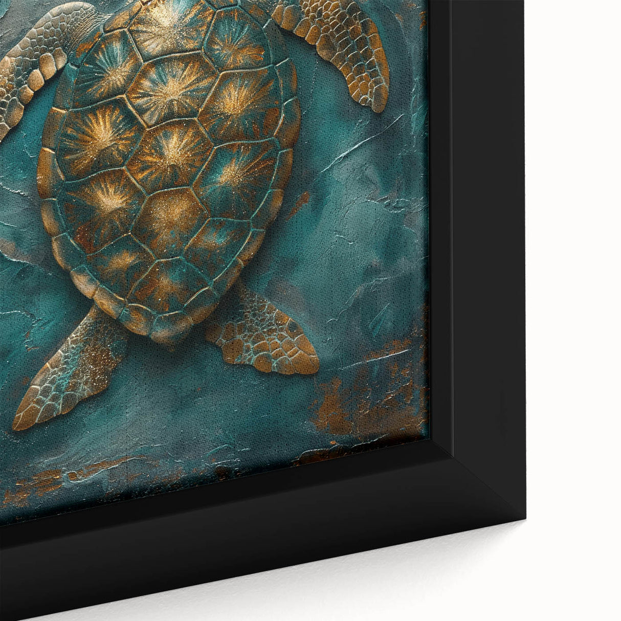 Close-up of a vibrant abstract figurative wall art piece featuring bold colors and dynamic shapes, framed in a modern style to enhance any decor.