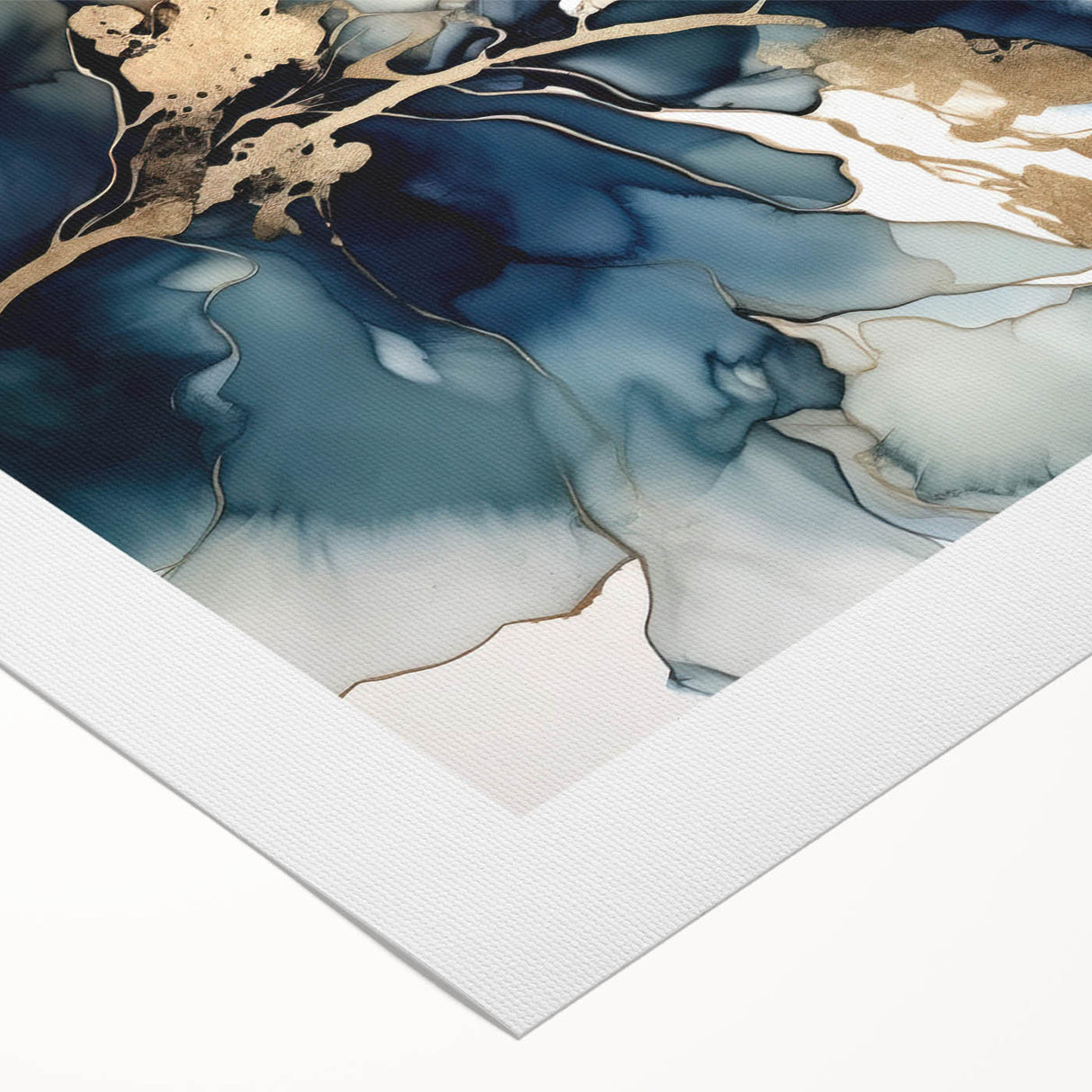 Abstract floral wall art on rolled canvas, showcasing vibrant colors like pink, green, and blue, ideal for modern home decor. Perfect for adding a touch of elegance to any space.