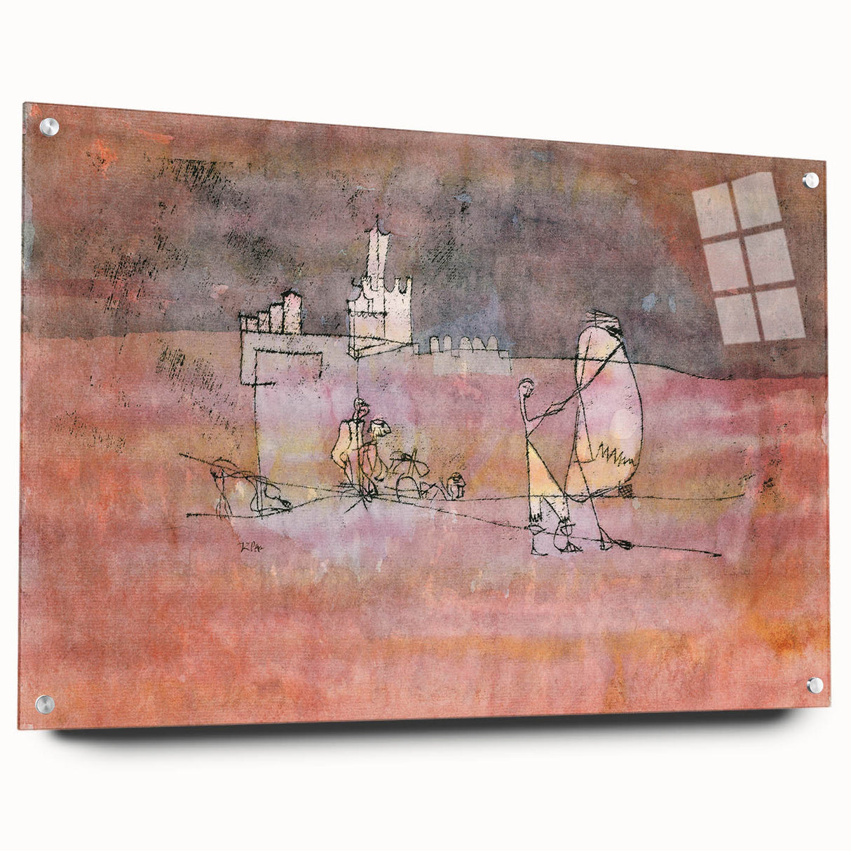 Abstract Modern Art of Arab Townscape – Modern Wall Art for Trendy Homes