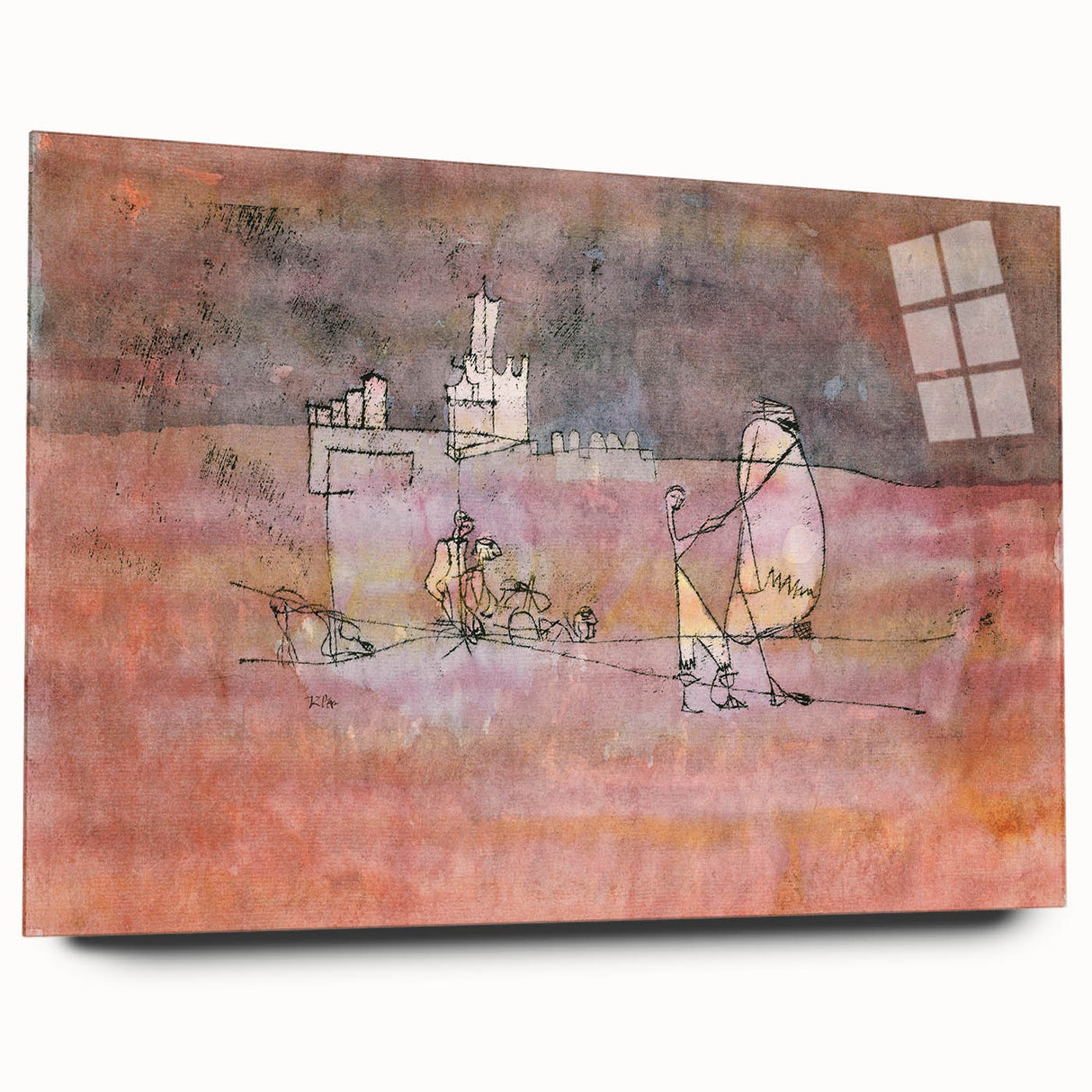 Abstract Modern Art of Arab Townscape – Modern Wall Art for Trendy Homes