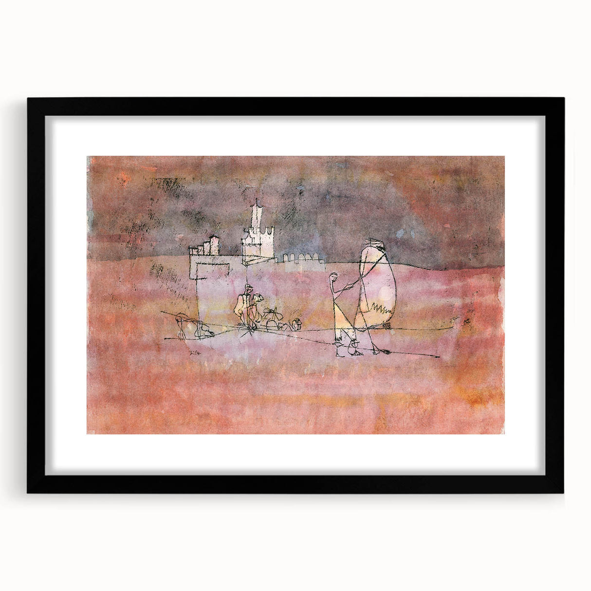 Abstract Modern Art of Arab Townscape – Modern Wall Art for Trendy Homes