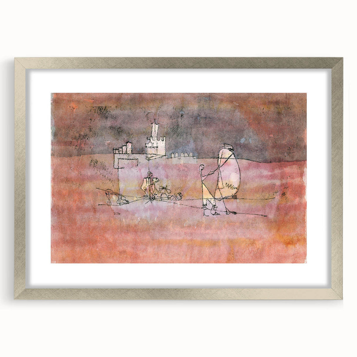 Abstract Modern Art of Arab Townscape – Modern Wall Art for Trendy Homes