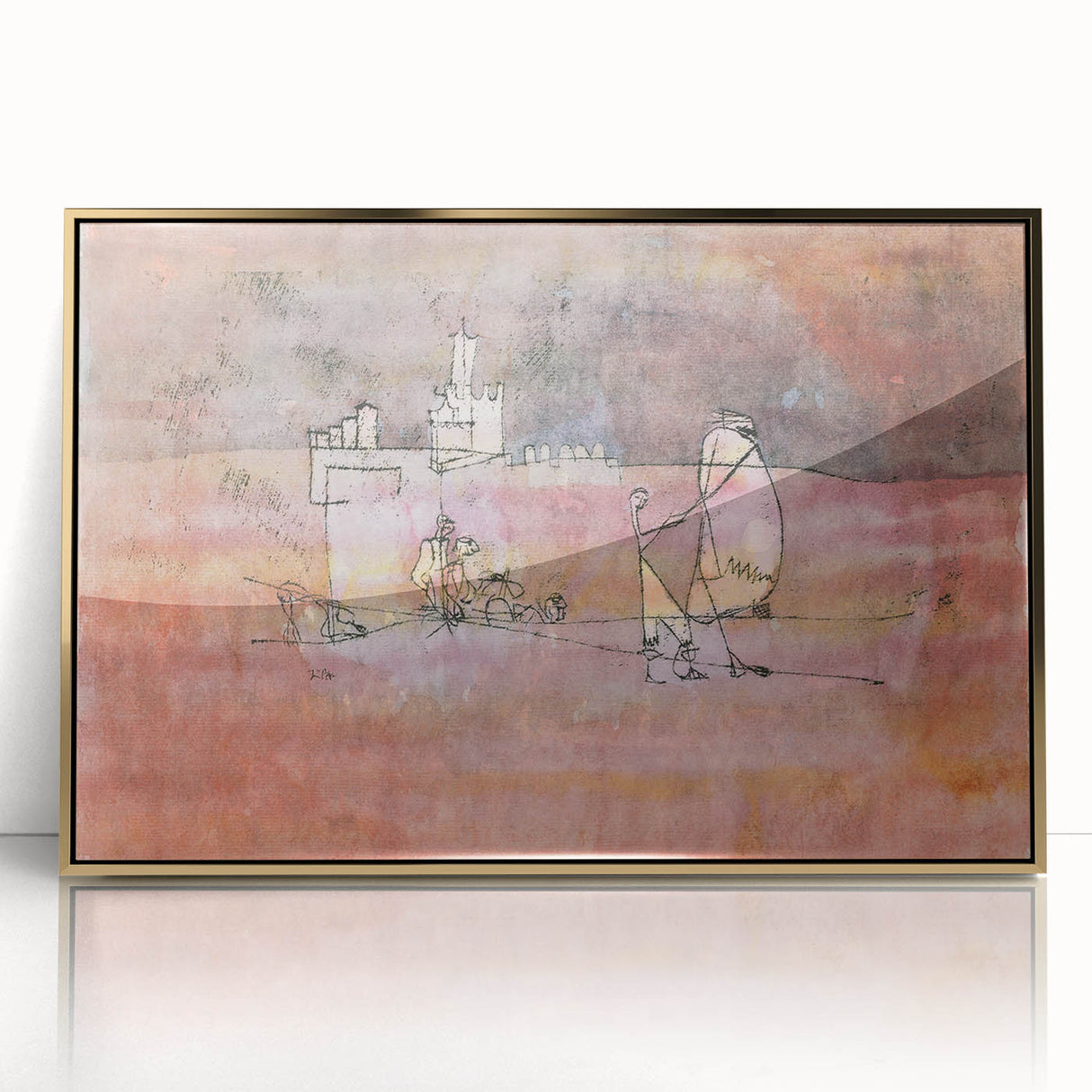 Abstract Modern Art of Arab Townscape – Modern Wall Art for Trendy Homes