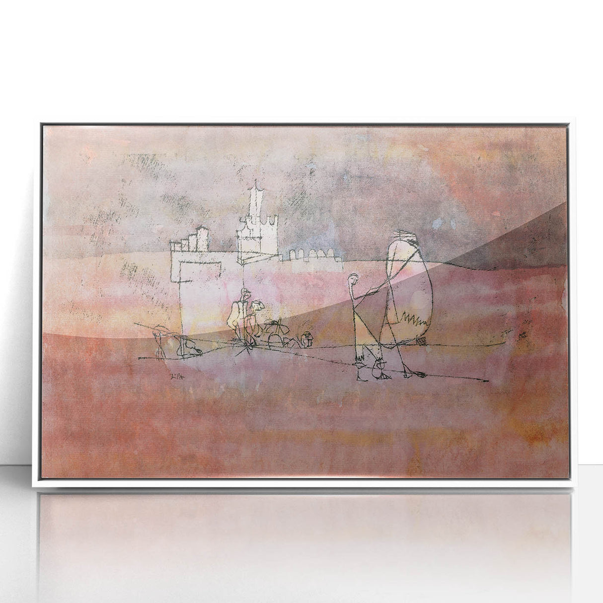Abstract Modern Art of Arab Townscape – Modern Wall Art for Trendy Homes
