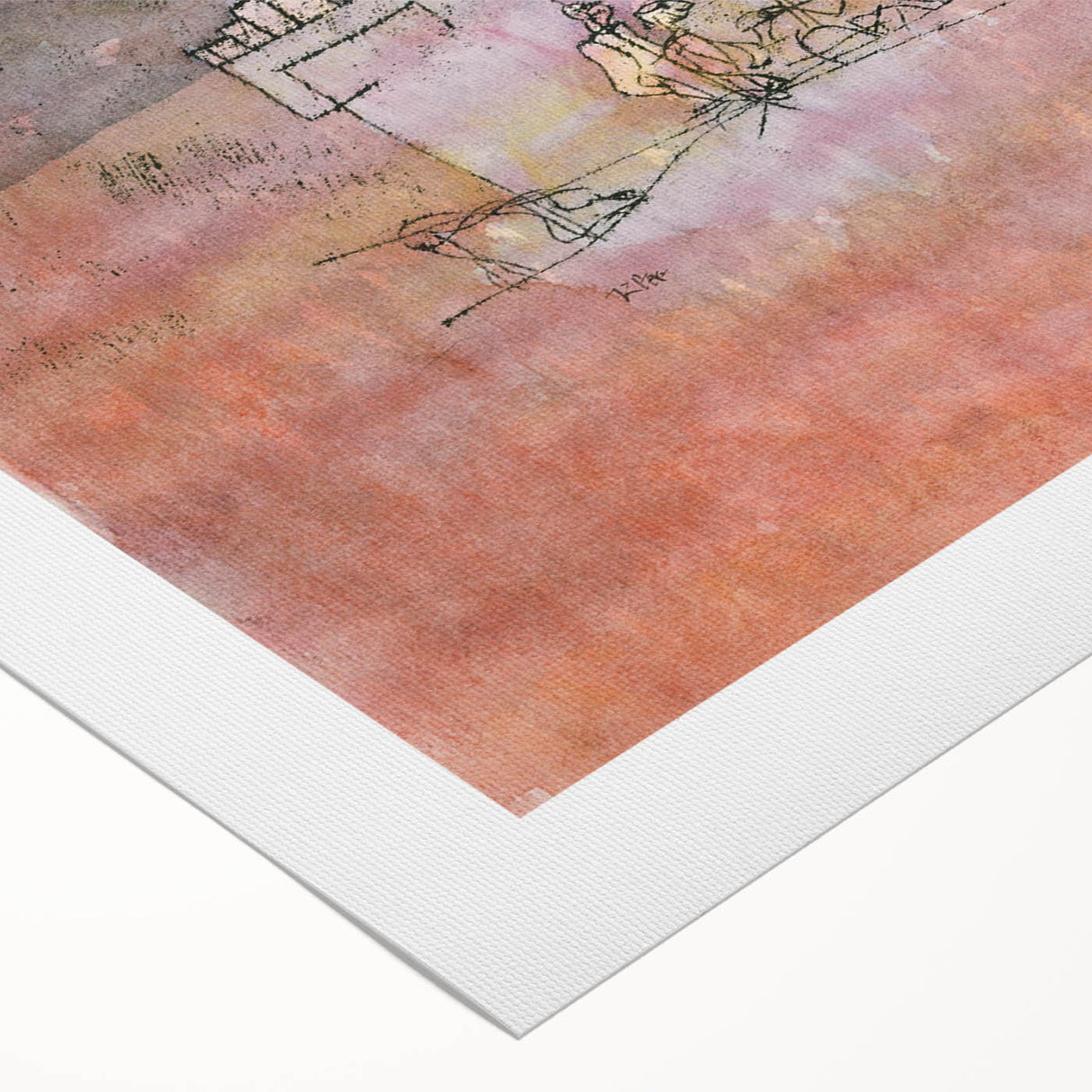 Abstract Modern Art of Arab Townscape – Modern Wall Art for Trendy Homes