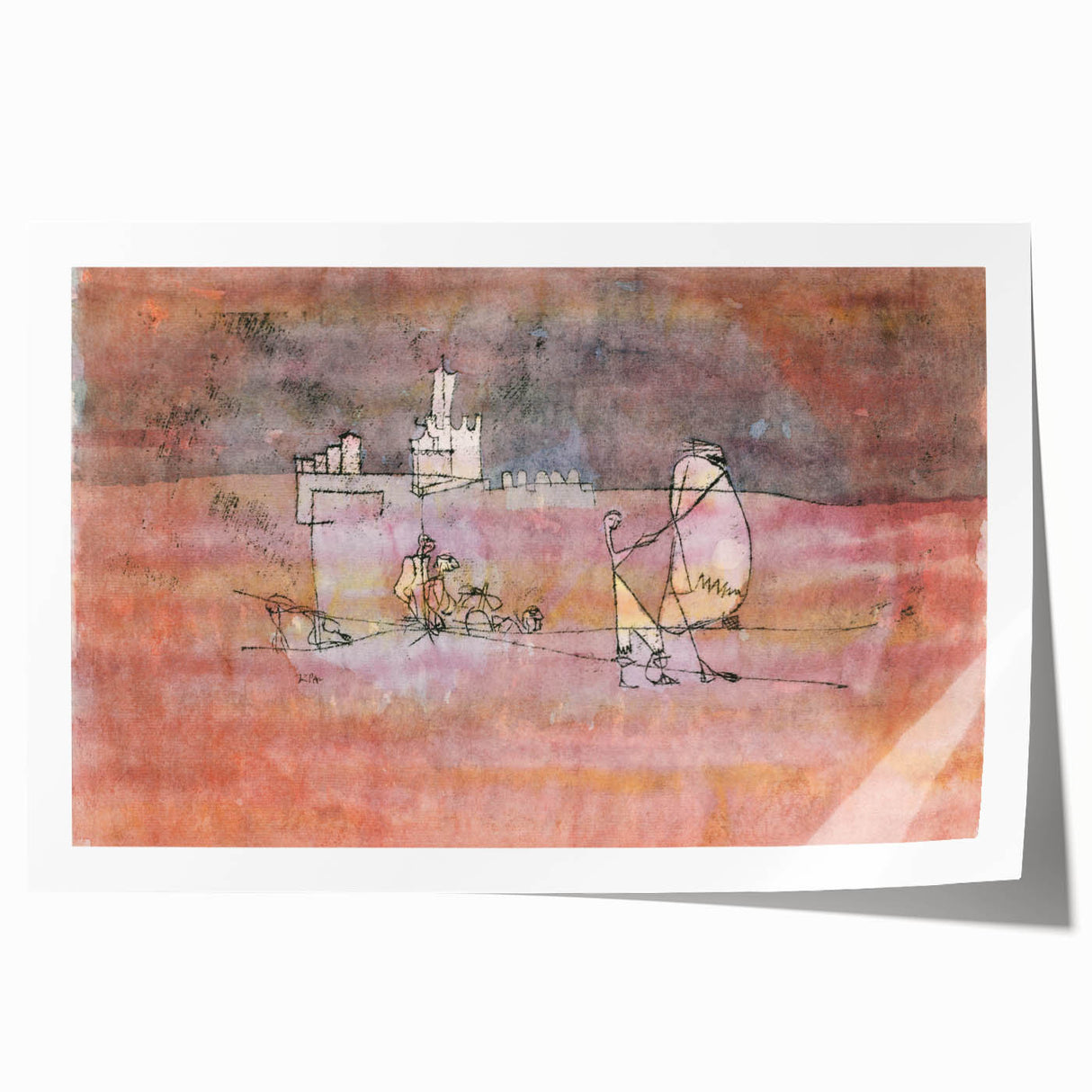 Abstract Modern Art of Arab Townscape – Modern Wall Art for Trendy Homes