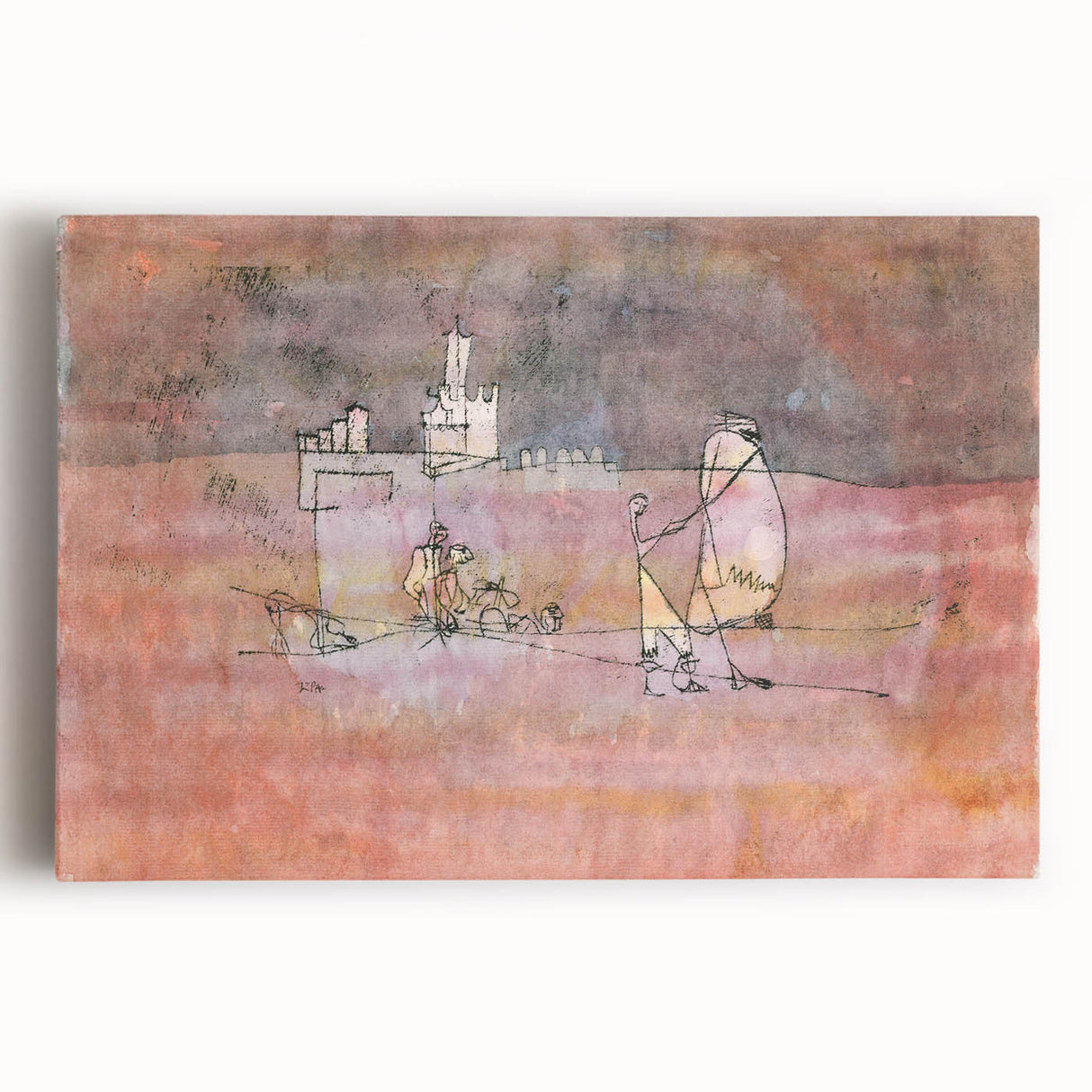 Abstract Modern Art of Arab Townscape – Modern Wall Art for Trendy Homes