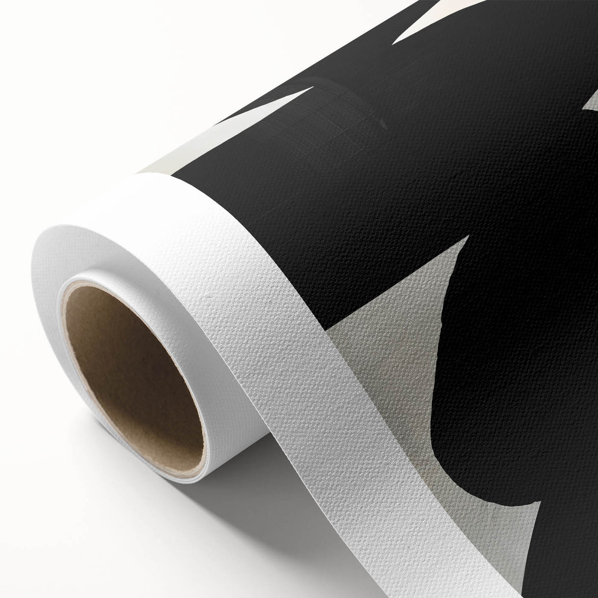 Modern Black & White Dining Room Wall Art - Abstract Canvas Print