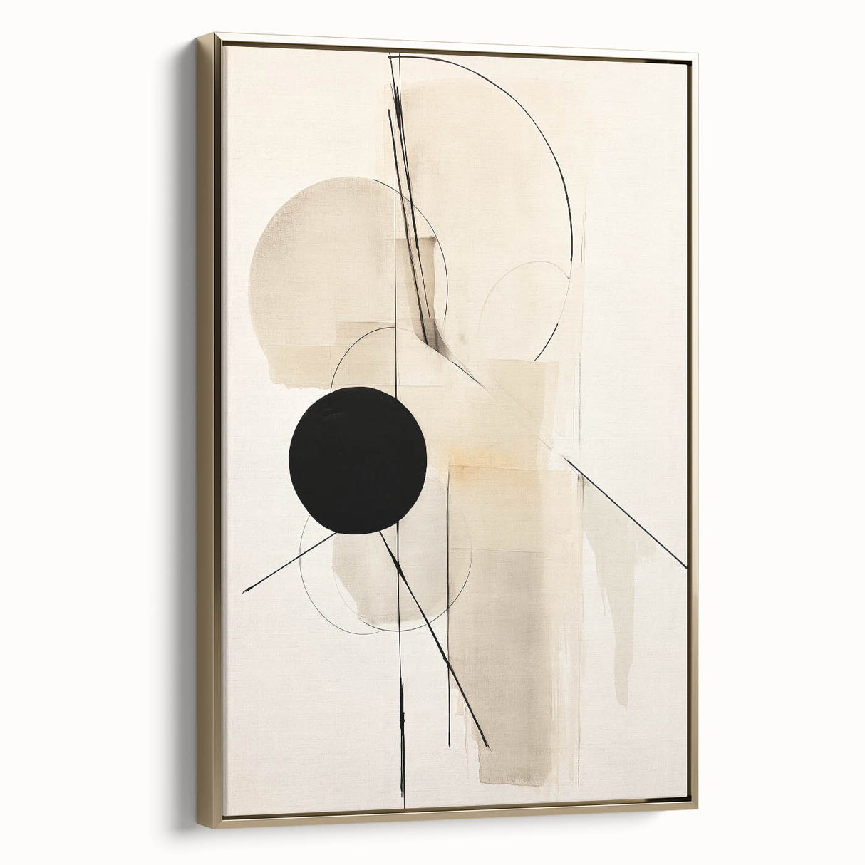 Minimalist Geometric Dining Room Wall Art - Abstract Canvas Print