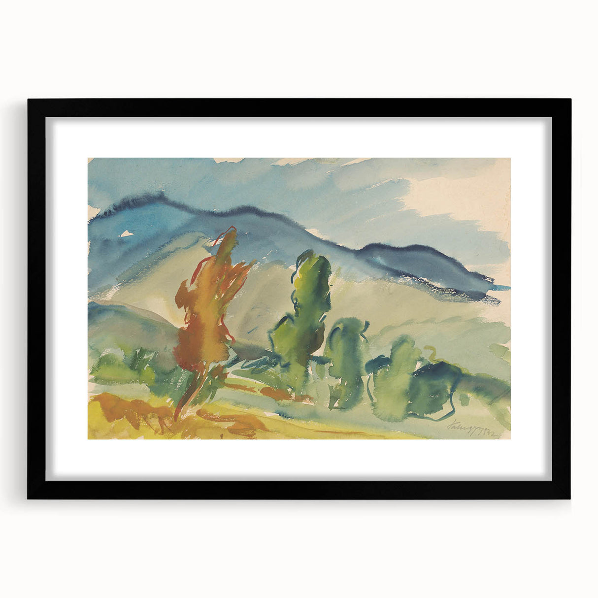 Modern Abstract Wall Art – Contemporary Landscape Art Print