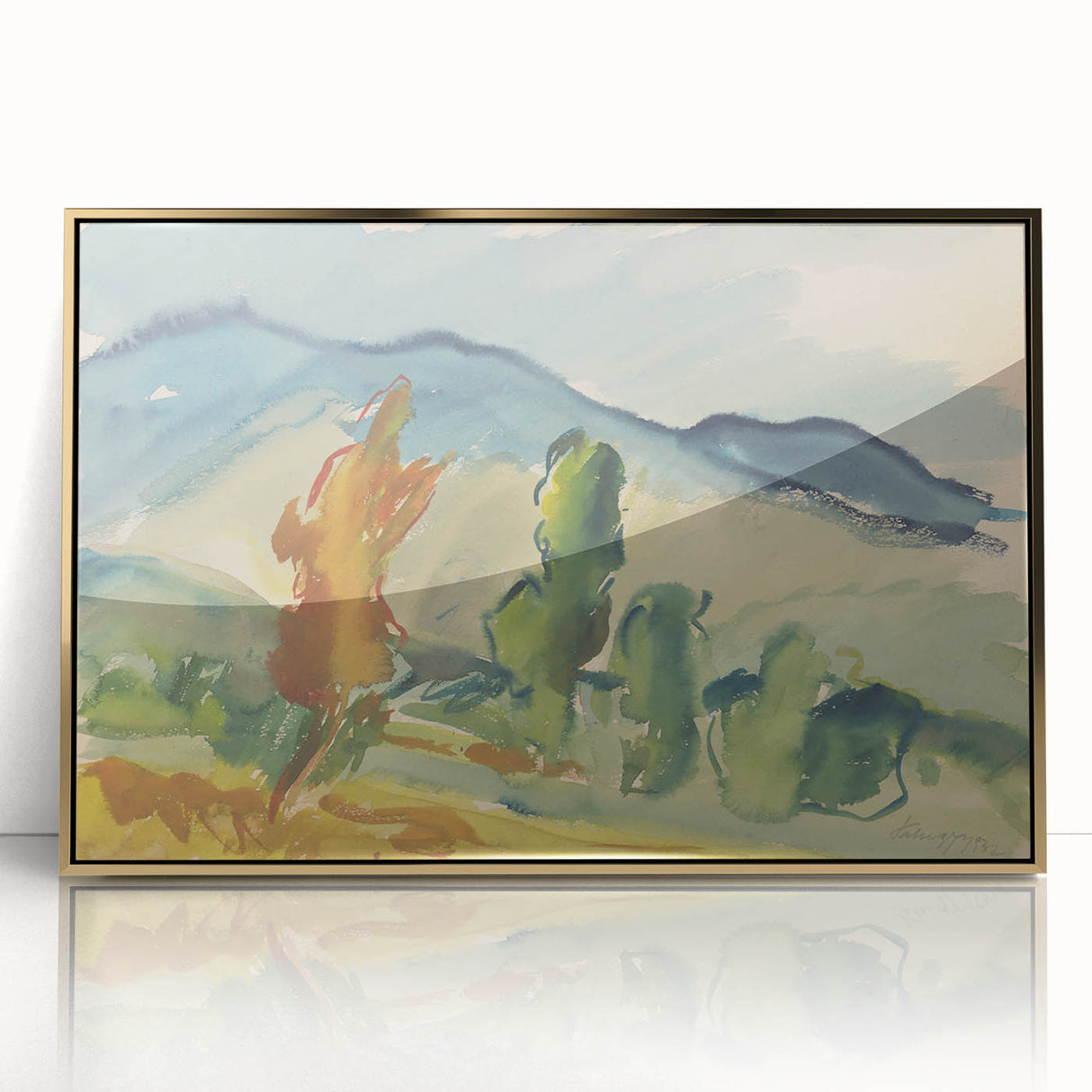 Modern Abstract Wall Art – Contemporary Landscape Art Print