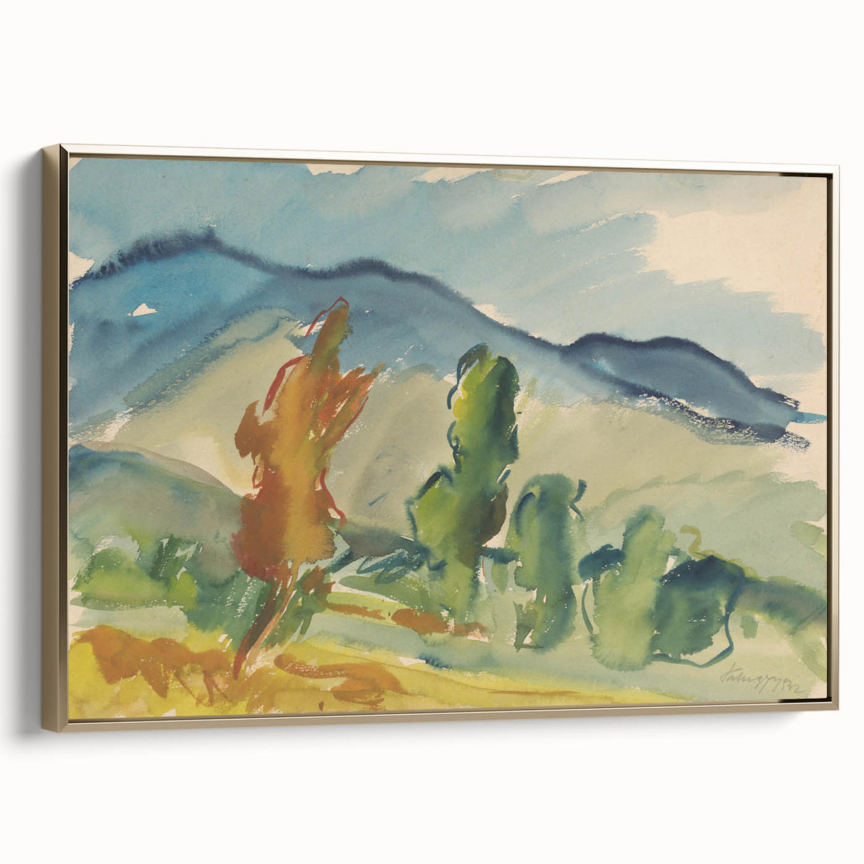 Modern Abstract Wall Art – Contemporary Landscape Art Print