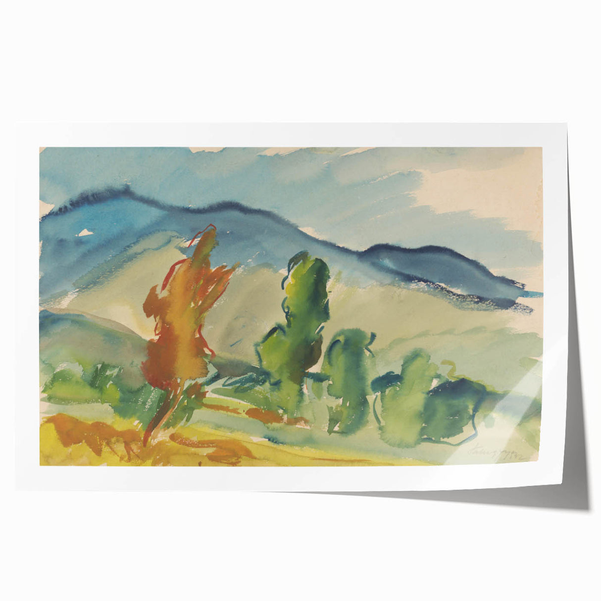 Modern Abstract Wall Art – Contemporary Landscape Art Print