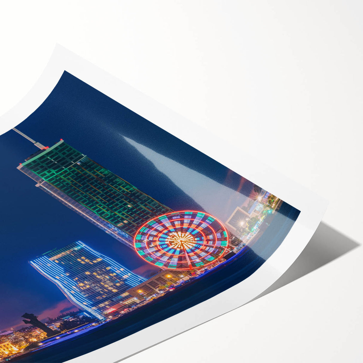 Extra large wall art featuring line art flowers in monochrome, printed on rolled canvas.