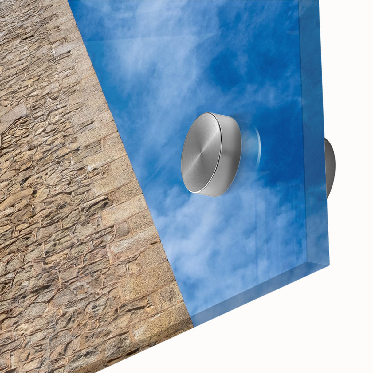 Large abstract wall art depicting a Sri Lankan scenery in muted earth tones on acrylic glass.