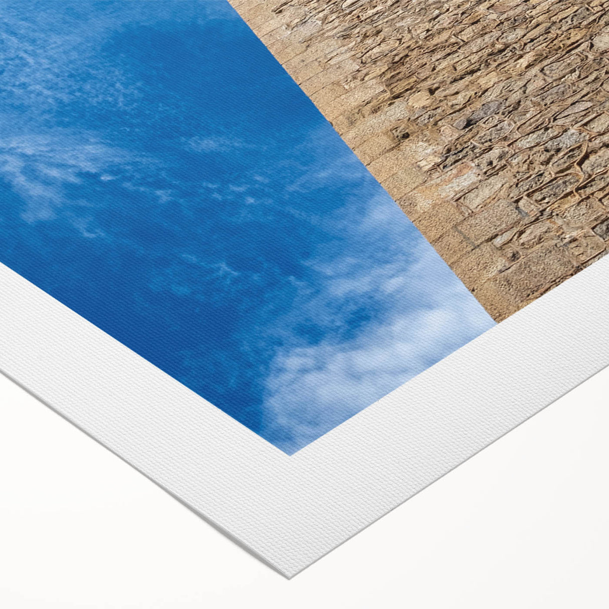 Art deco poster of a Sri Lankan landscape in muted green and brown tones on rolled canvas, ideal for dining room ambiance.