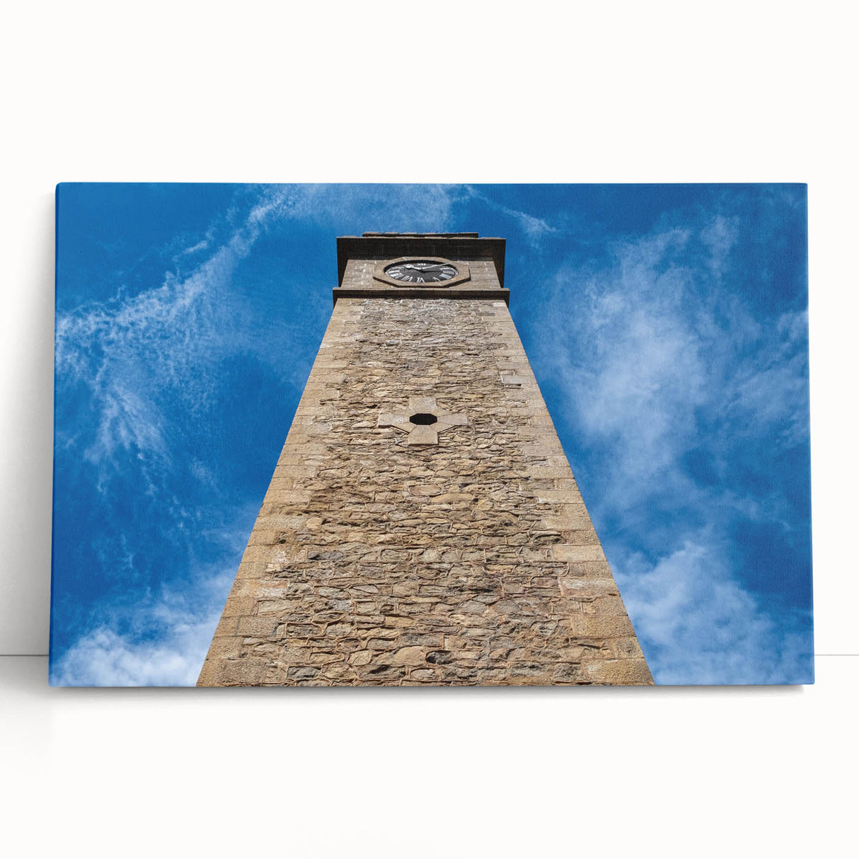 Black and white large canvas print of a Sri Lankan landscape, ideal for kitchen wall art or bedroom decor.