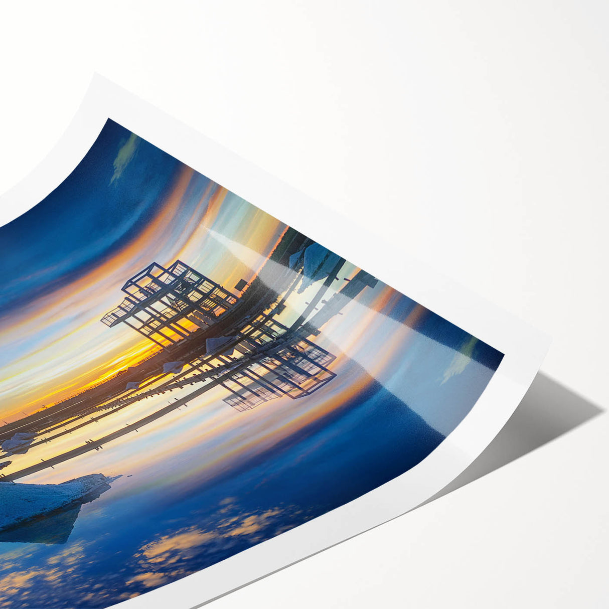 Extra large wall art featuring line art flowers in muted earth tones on a rolled canvas.