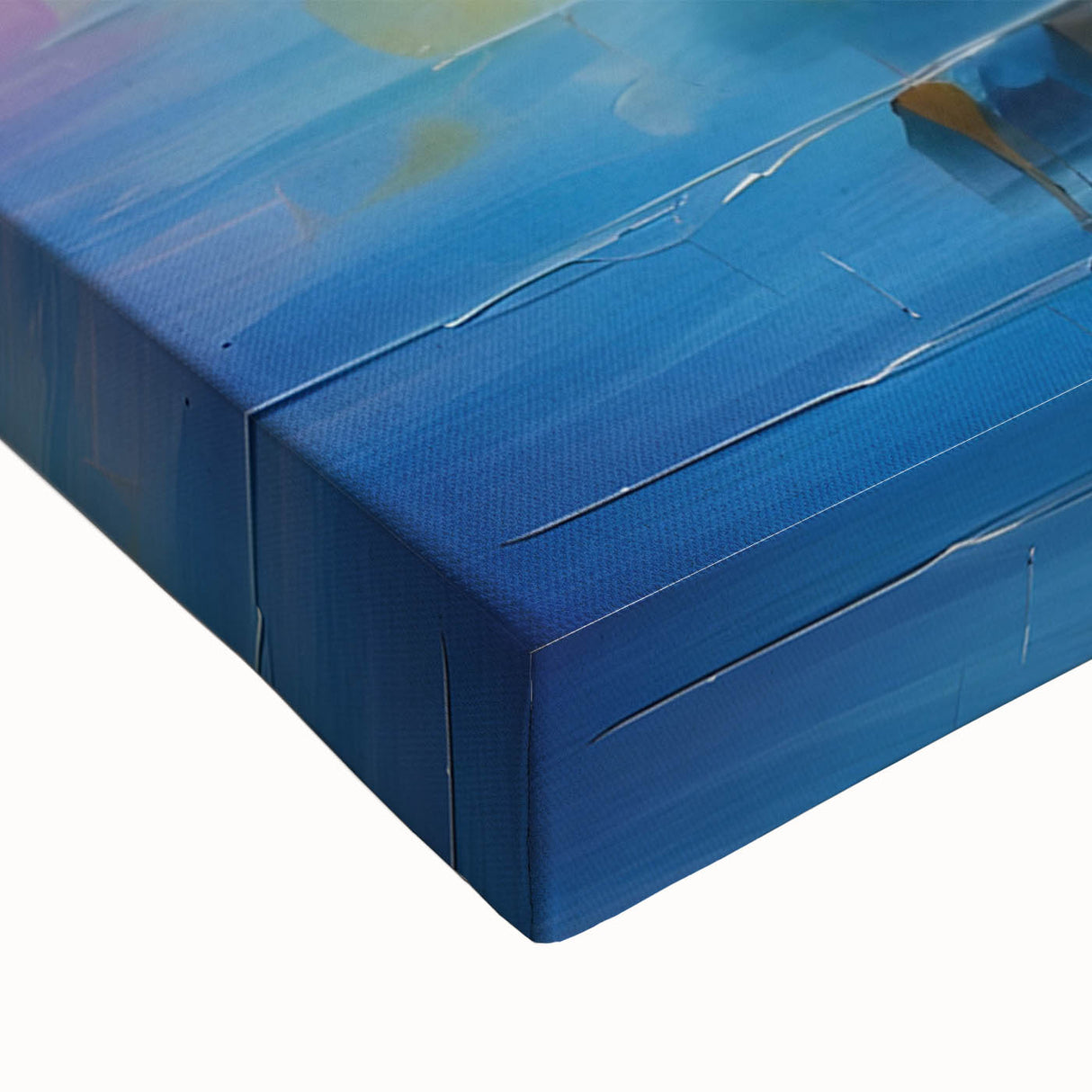 Black and white landscape art painting of Sydney on stretched canvas, ideal for bedroom wall decor.