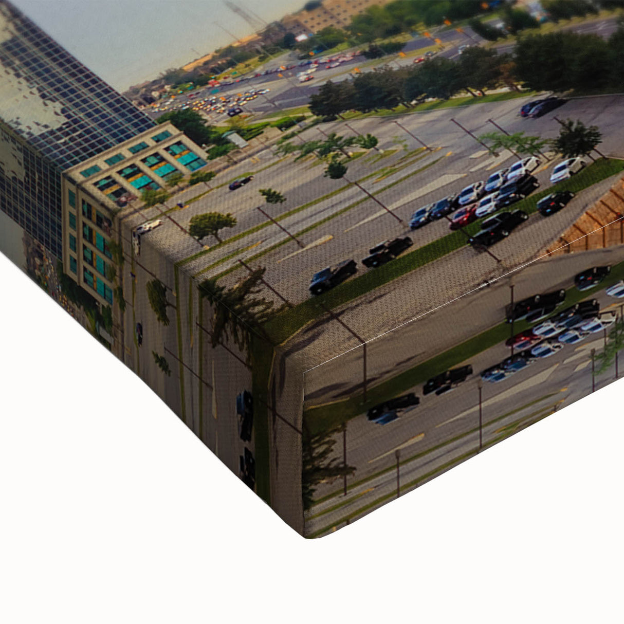 Large art of Ontario, Canada landscape in black and white on stretched canvas, suitable for bedroom wall decor.