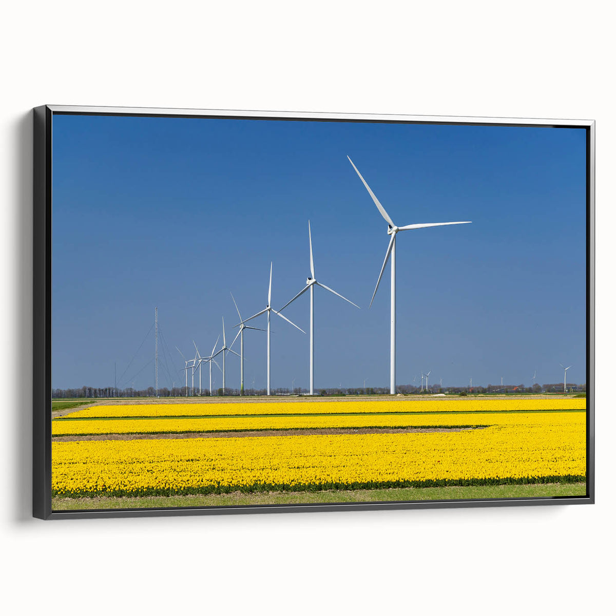 Black and white vintage poster art of a European landscape on framed canvas, ideal for bedroom wall decor.