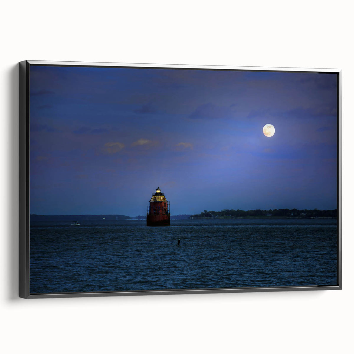 Black and white framed canvas of Annapolis landscape, ideal for bedroom wall art in vintage poster style.