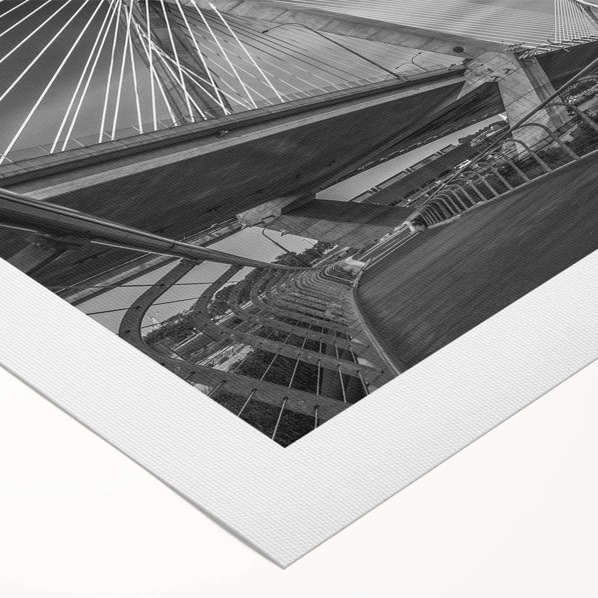 Art deco poster of Boston skyline in monochrome, printed on rolled canvas, suitable for dining room decor.
