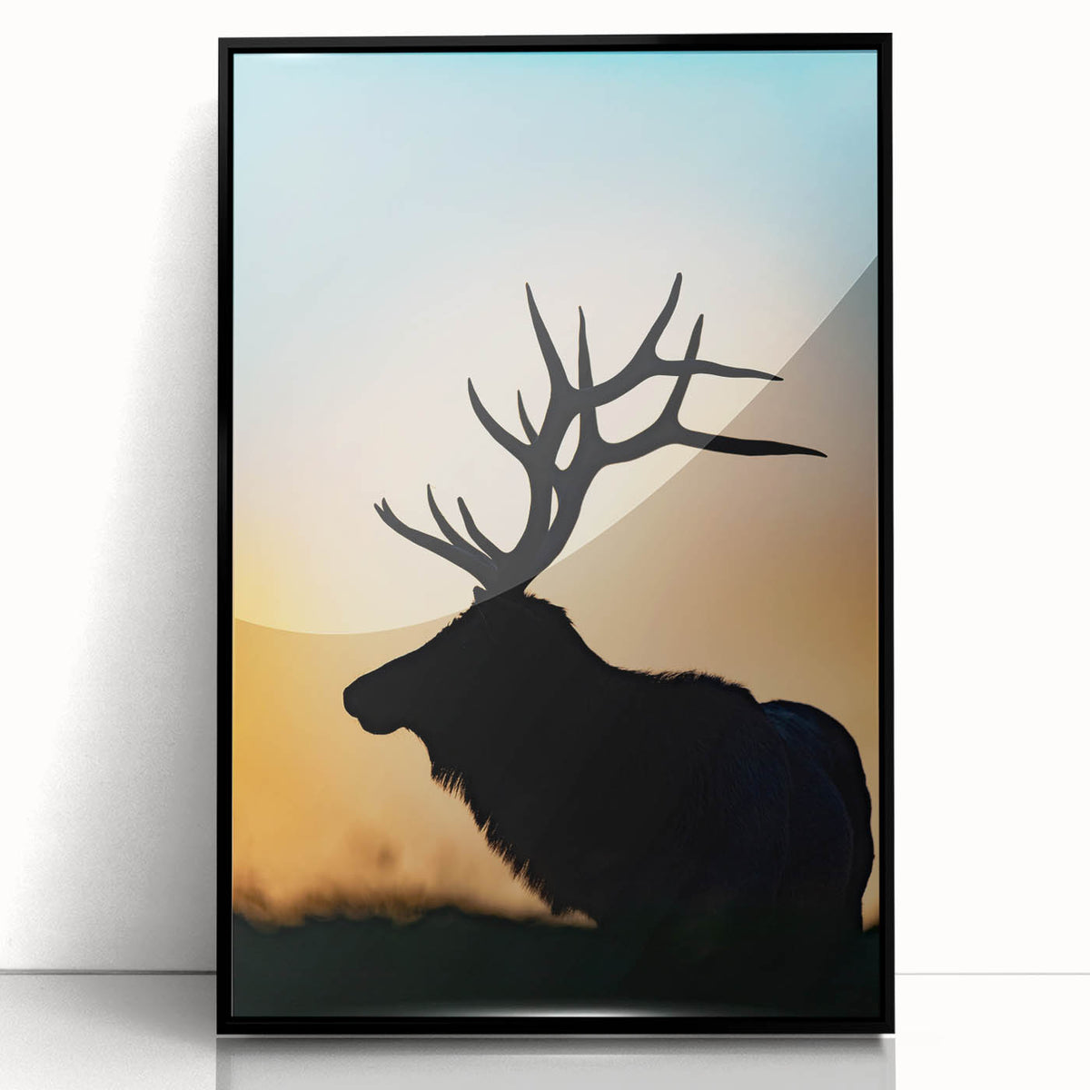 Large abstract wall art of Pennsylvania scenery in black and white on framed acrylic, suitable for modern living room decor.