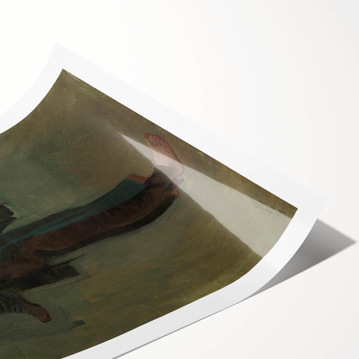 Romanticism Art - Young Man with Pipe by Ladislav Mednyánszky Print