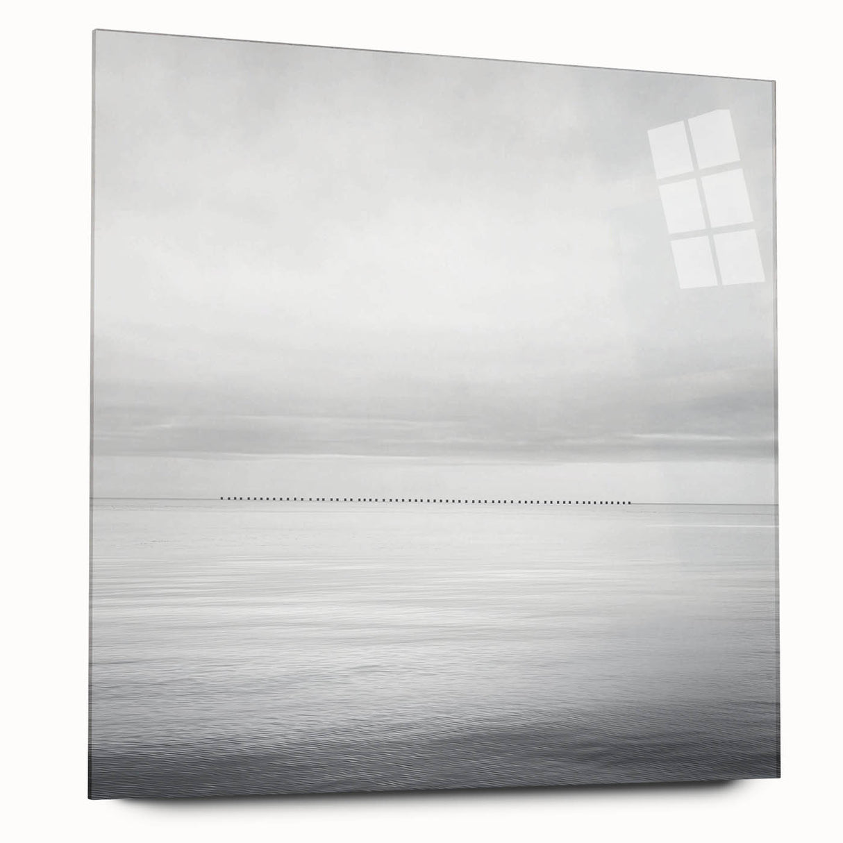 Professional Office Art – Minimalist Black and White Seascape