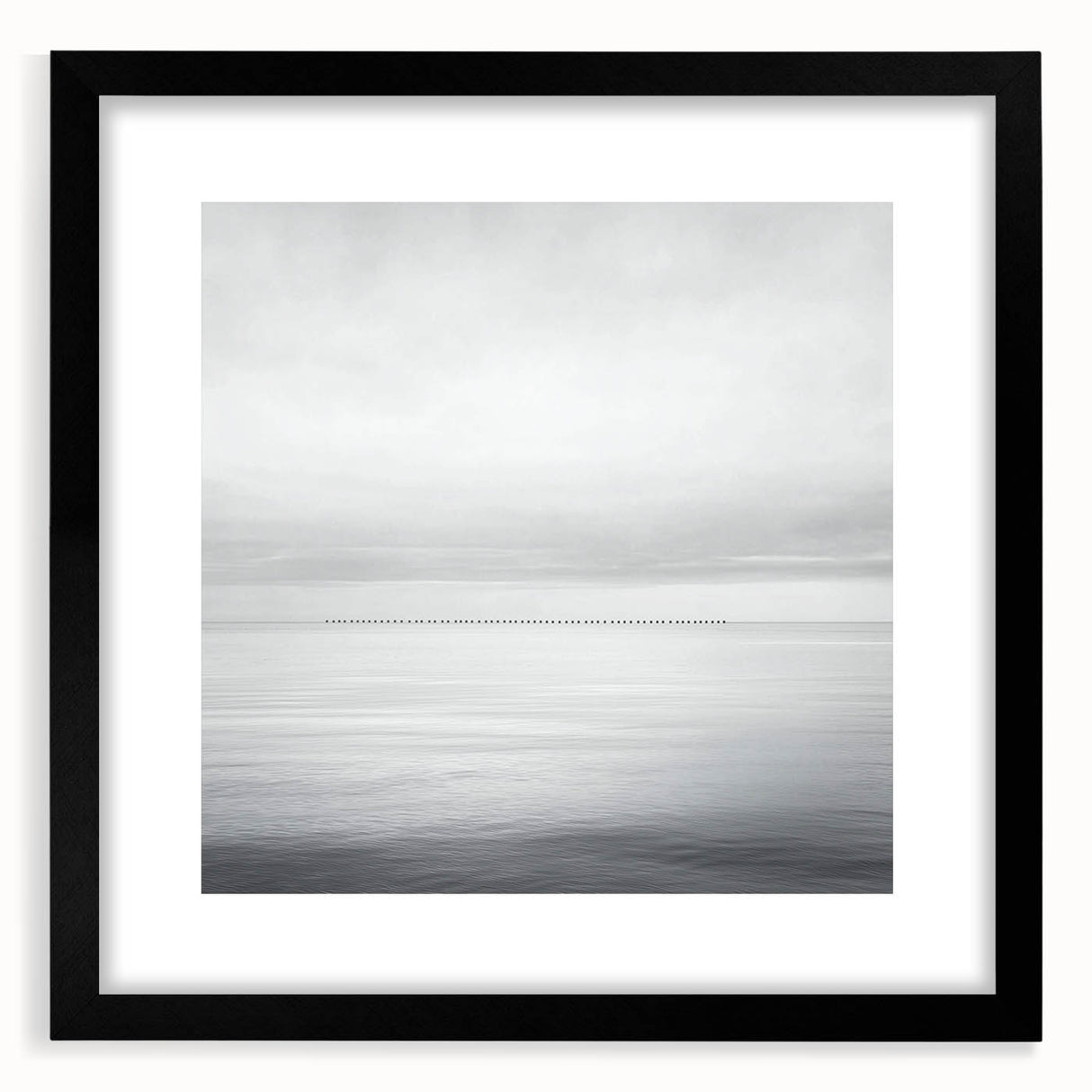 Professional Office Art – Minimalist Black and White Seascape