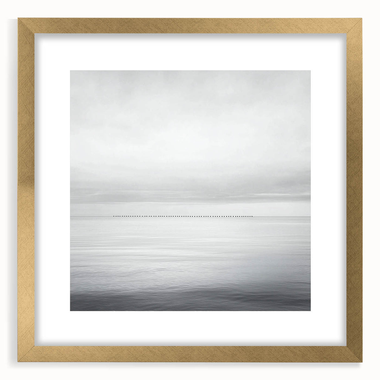 Professional Office Art – Minimalist Black and White Seascape