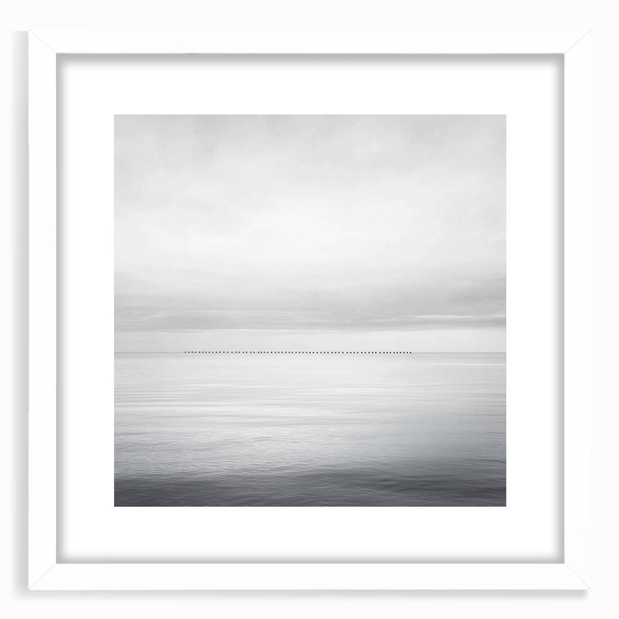 Professional Office Art – Minimalist Black and White Seascape