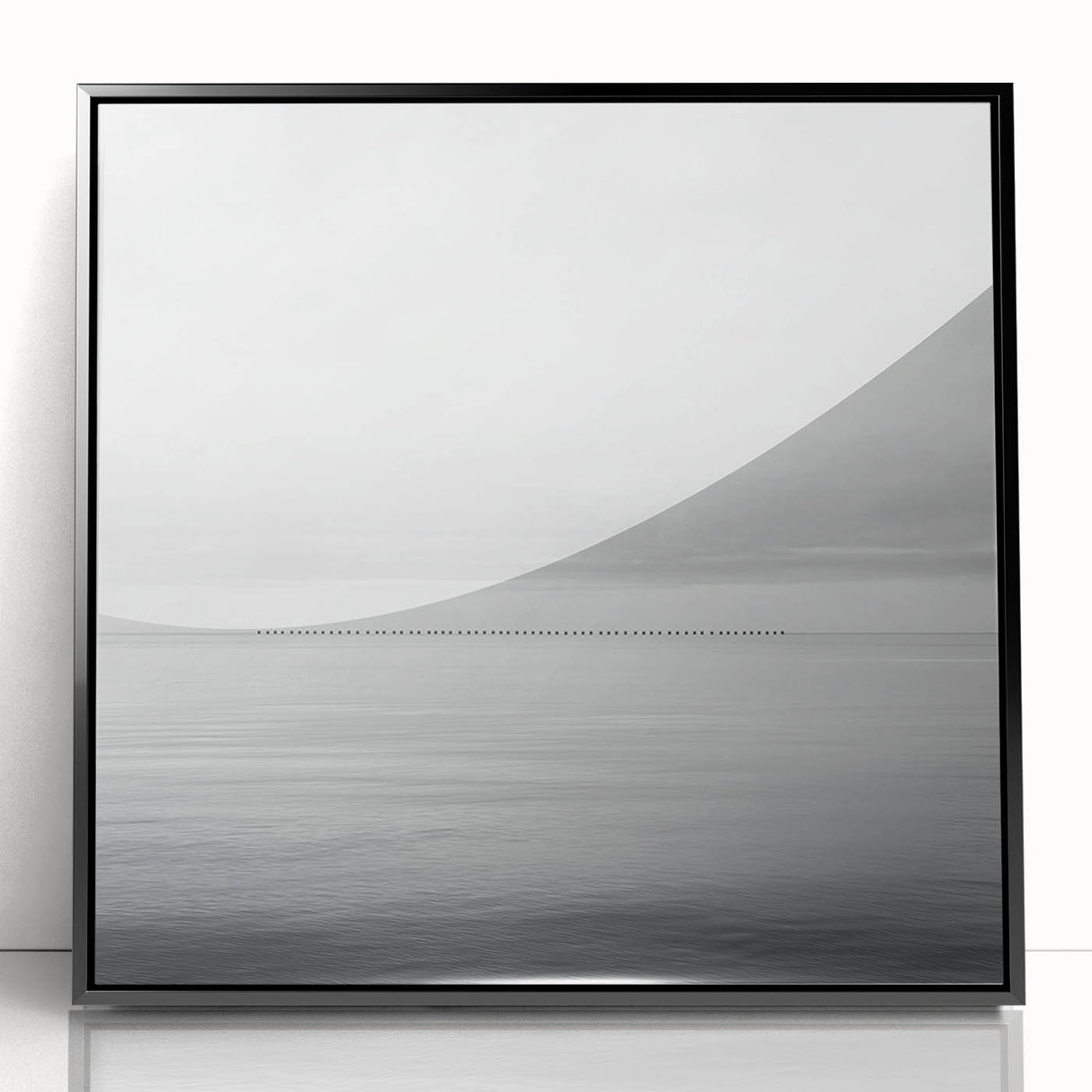 Professional Office Art – Minimalist Black and White Seascape