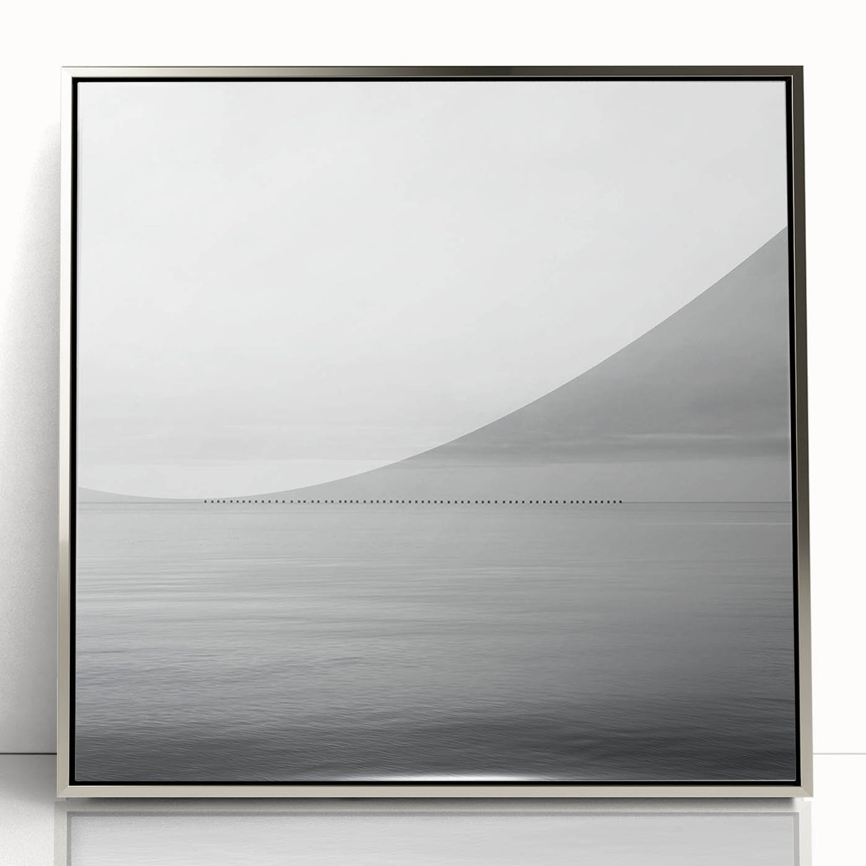 Professional Office Art – Minimalist Black and White Seascape