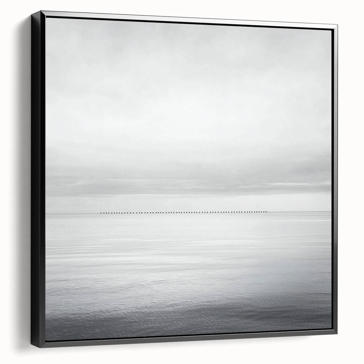Professional Office Art – Minimalist Black and White Seascape