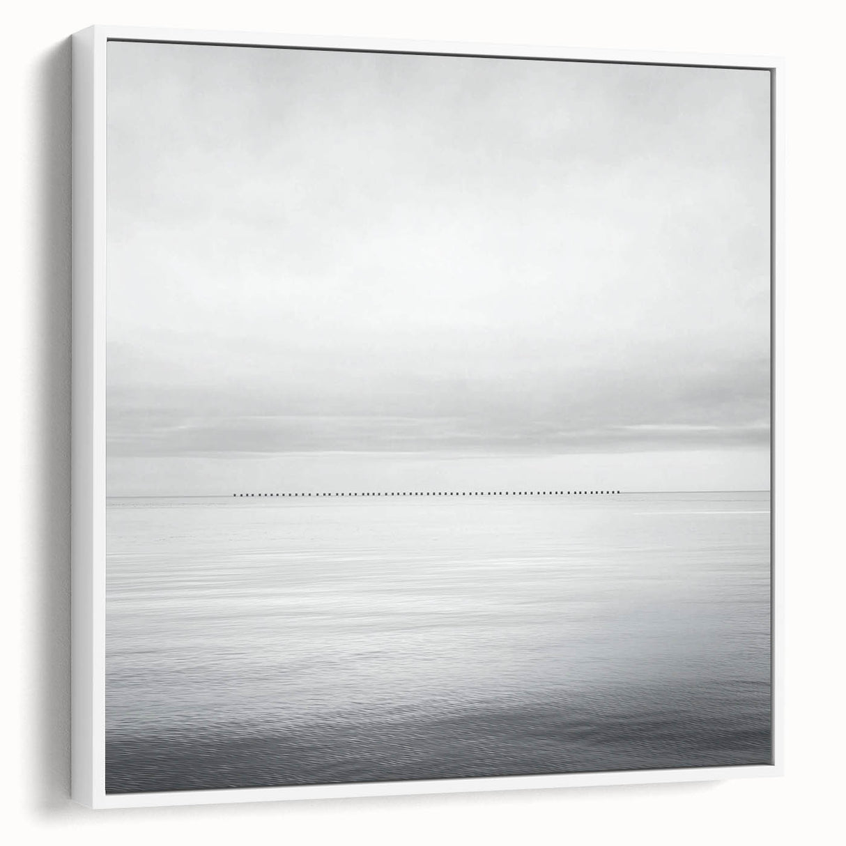 Professional Office Art – Minimalist Black and White Seascape