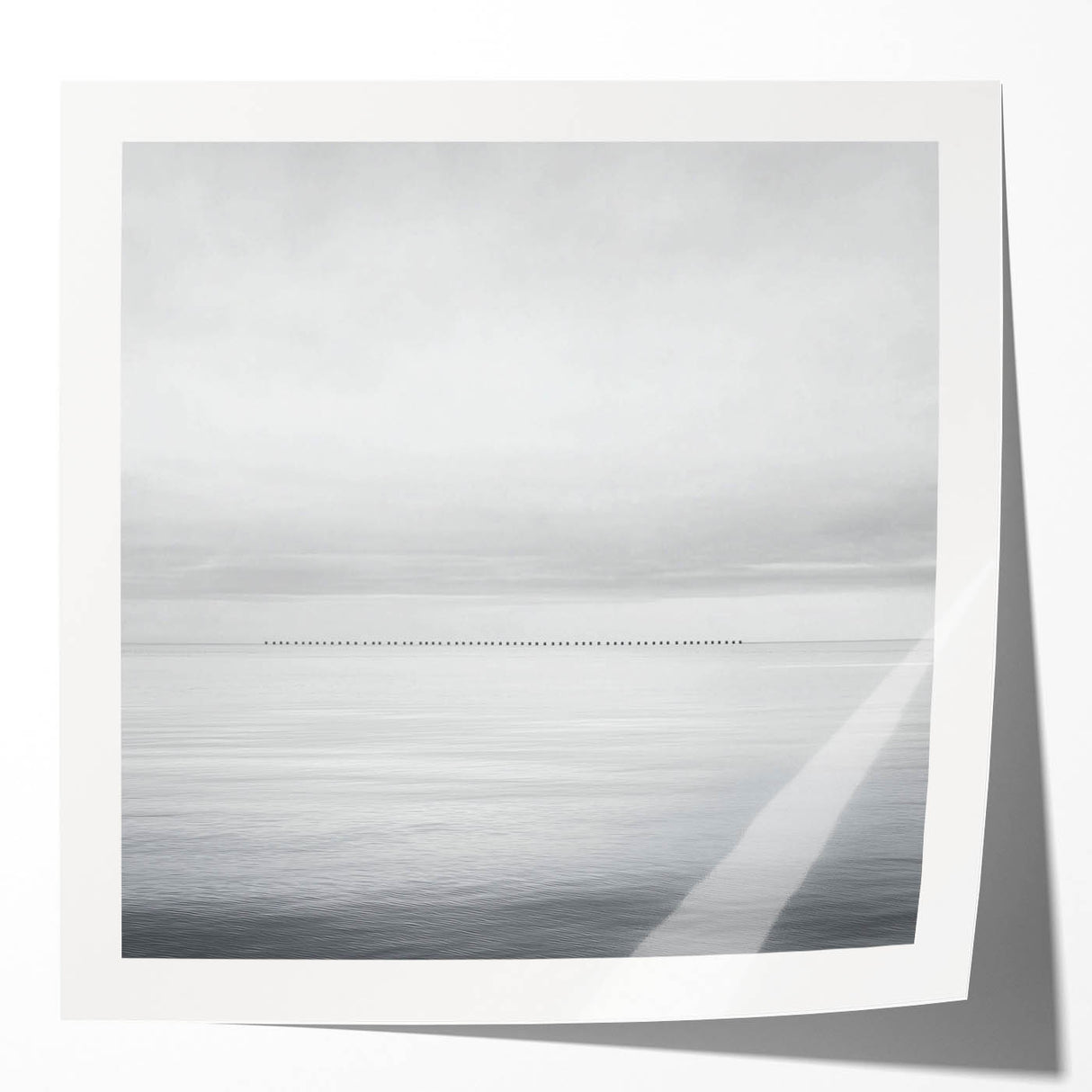 Professional Office Art – Minimalist Black and White Seascape