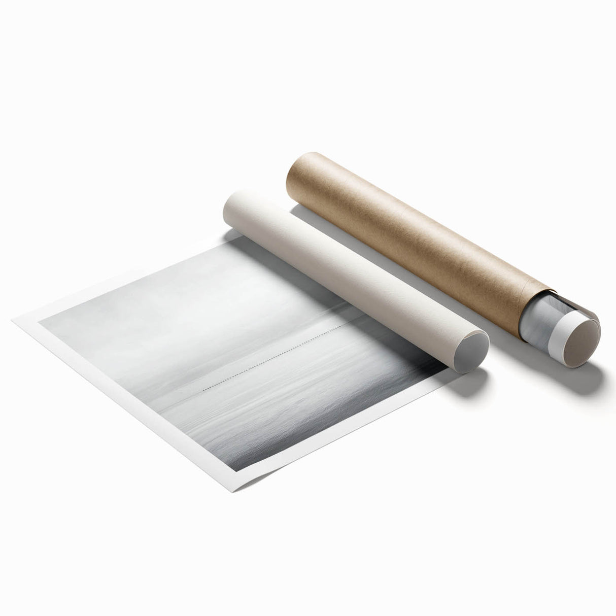 Professional Office Art – Minimalist Black and White Seascape