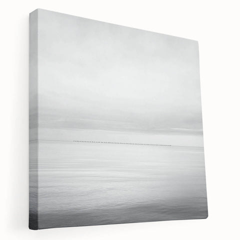 Professional Office Art – Minimalist Black and White Seascape