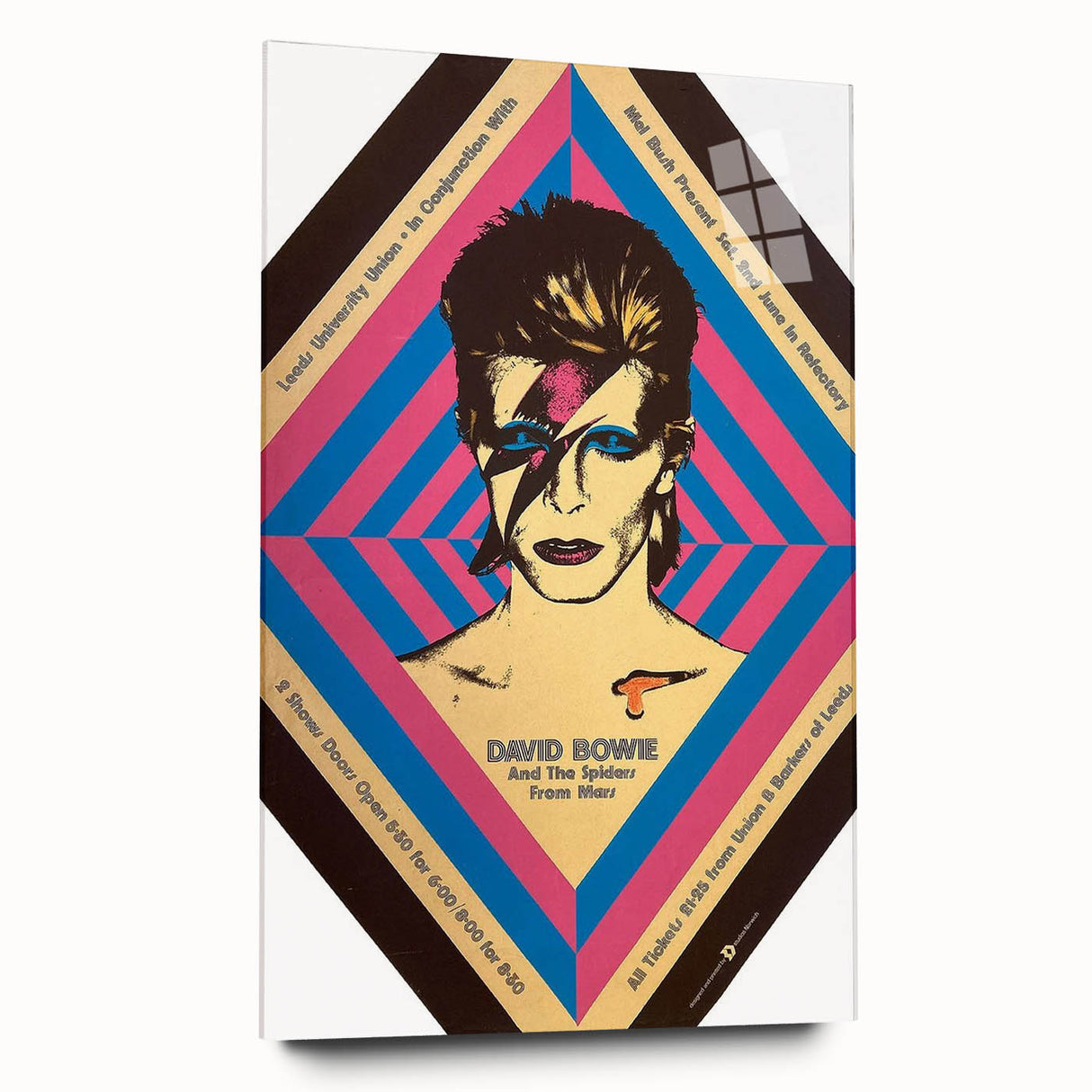 David Bowie Ziggy Stardust Retro Poster - Vintage Concert Art