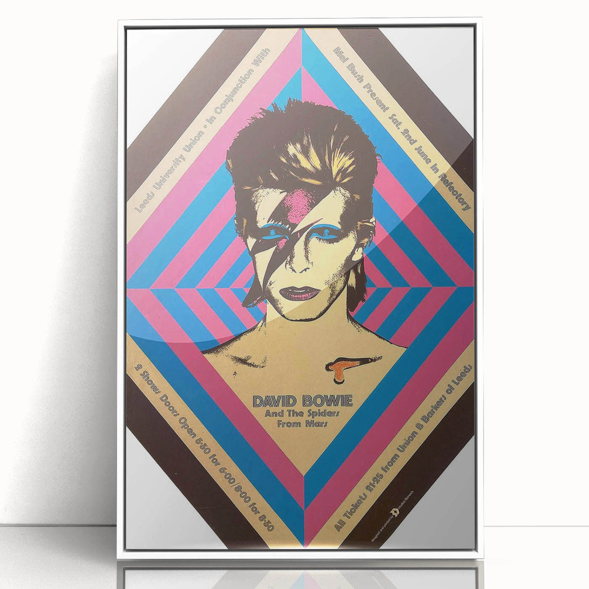 David Bowie Ziggy Stardust Retro Poster - Vintage Concert Art