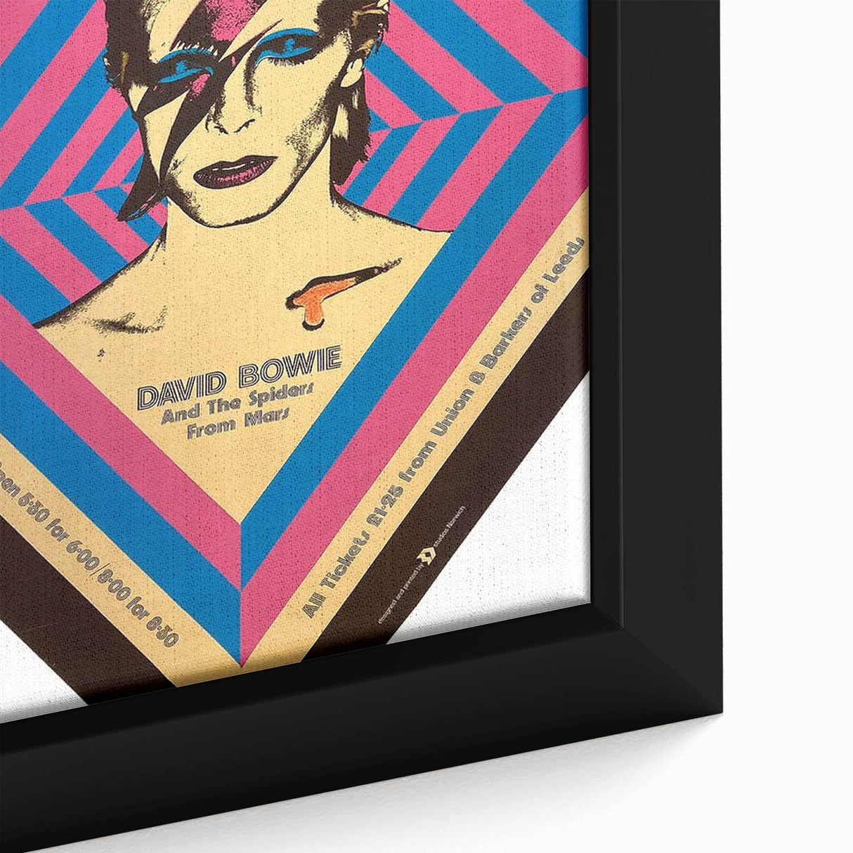 David Bowie Ziggy Stardust Retro Poster - Vintage Concert Art