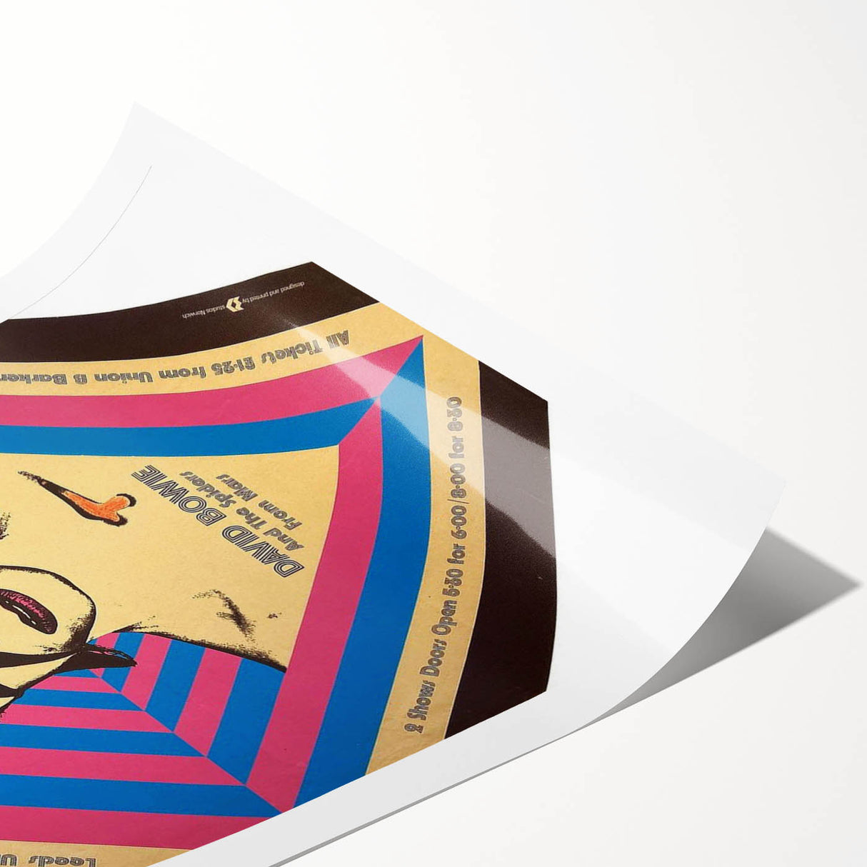 David Bowie Ziggy Stardust Retro Poster - Vintage Concert Art