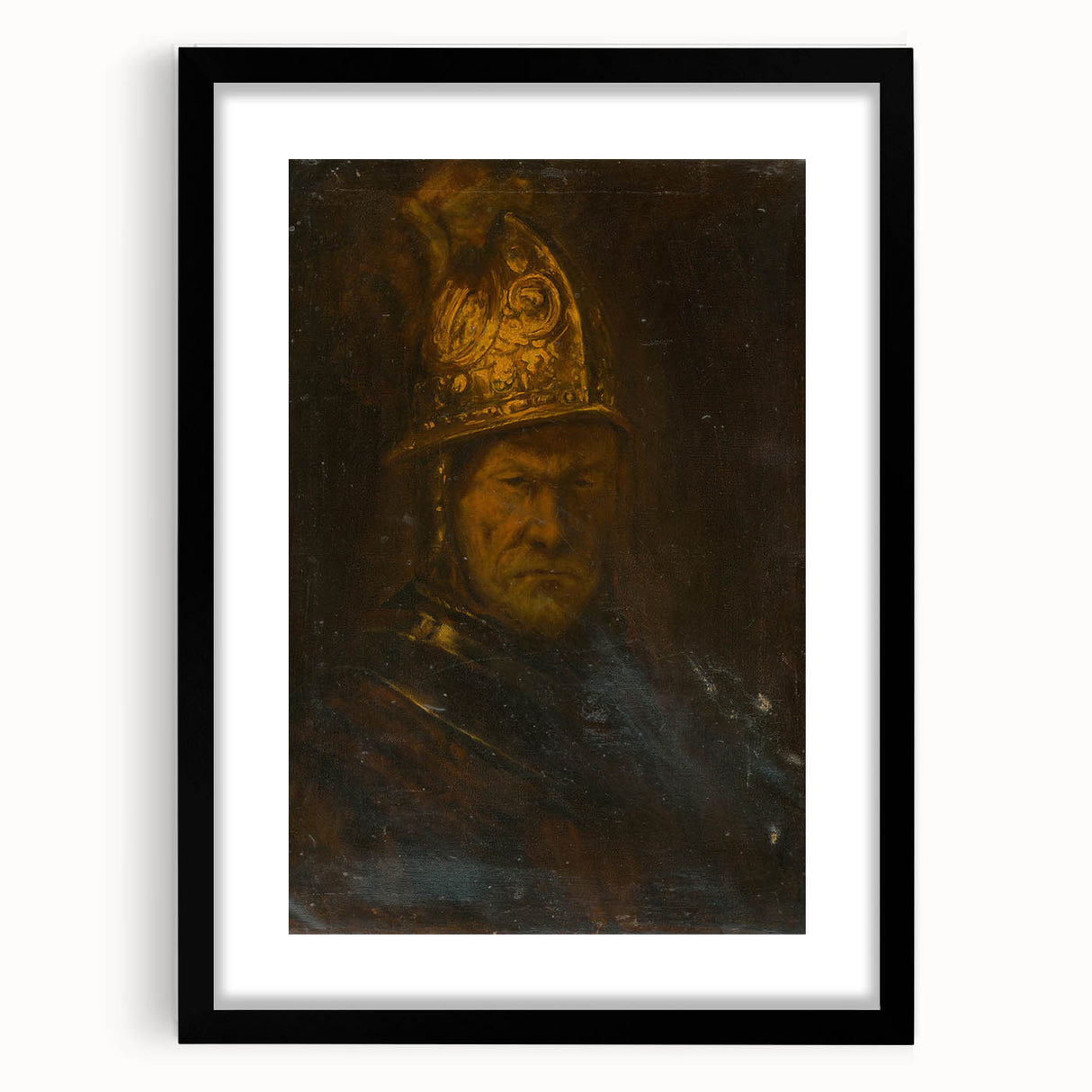 Baroque Art Portrait of a Warrior - Classic Antique Art Print